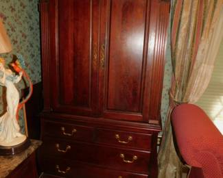 Pennsylvania House Cherry Bombe Linen Press Chest