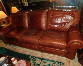 Stickley Leather Sleeper Sofa
