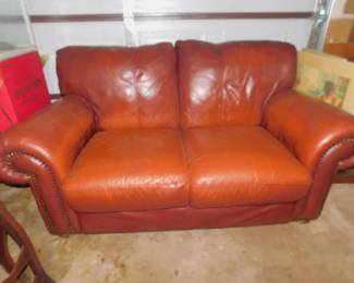 Leather Loveseat