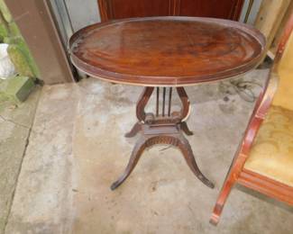 VIntage Lyre End Table