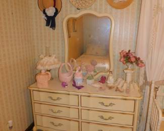 French Provencial Dresser & Mirror