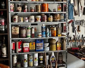 house pic paint + misc  and metal shelf