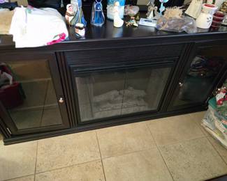 Nice electric fireplace.