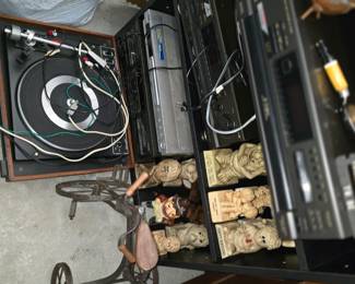 Vintage electronics and molded collectibles