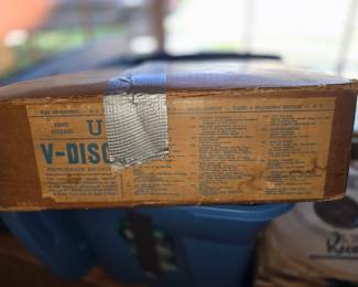 Box of 40 V-Discs WW2 Victory Records in box.