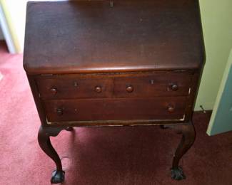 Antique drop down desk.
