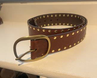 Coach leather belt