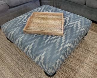 Fabric ottoman