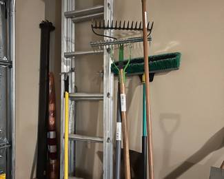 Yard tools & ladder