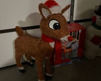 Rudolph light up yard decoration