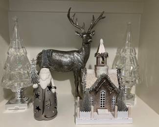 Silver Christmas decortions