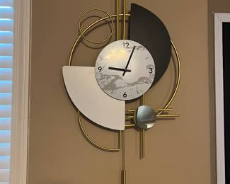 Metal wall clock