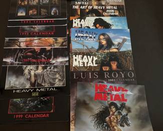 Heavy Metal collectible calendars Start at $25