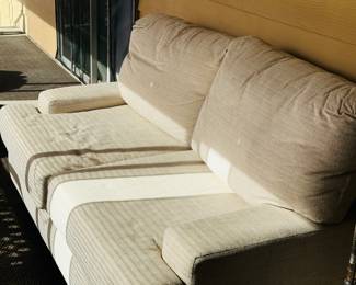 Beige Loveseat Also .      Sandy Beige Electric Loveseat with console