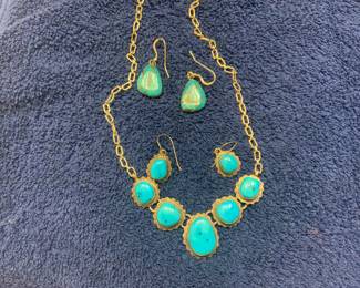 Turquoise jewelry Set $200