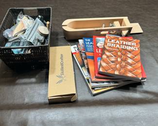 Leather Tools and Books sold together $100