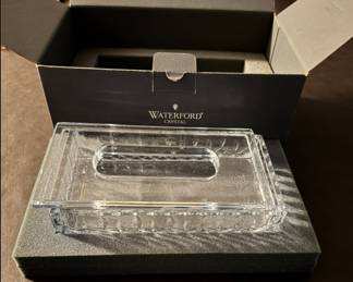 Waterford Crystal Lismore Tissue Box $150