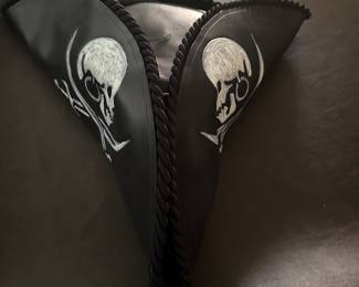 Pirates hat made of leather.
