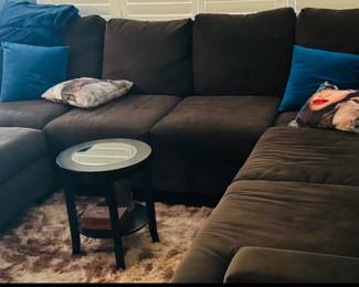L Shape couch with extra piece 