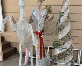 Christmas Decorations for your front yard - Christmas tree unicorn Angel 