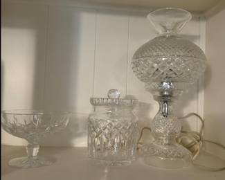 Waterford Crystal - Bowl $45 - Biscuit Jar $75 - Lamp $250 