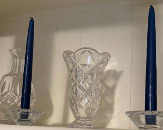 Waterford Crystal - Candle Holders $25 - Vases $ 50 Each 