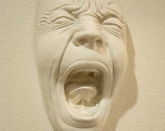 Toscano Screaming Simon Wall Sculpture
