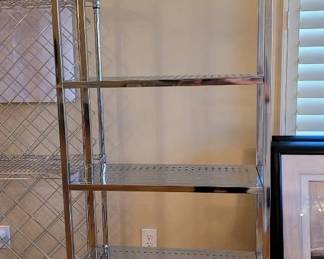 Chrome Rack,6x 24 W X 11 D, 6 Shelves Heavy 2nd Floor Bring Assistance