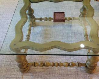 Glass Top Coffee Table 40 x 40 x 18 