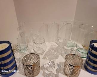 Assortment Of Candle Holders Bring Packing Materials