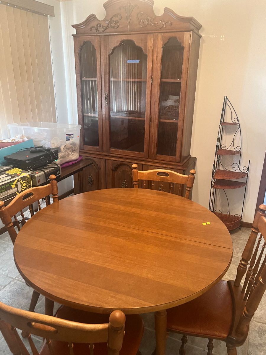 Maple table and chairs