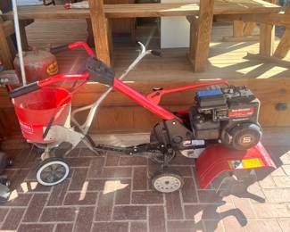 Vintage spreader, rototiller works like a top