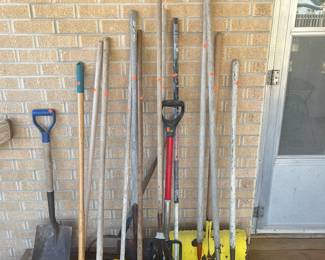Nice assortment of yard tools