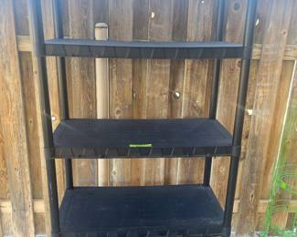 Plastic shelving unit