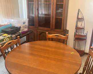 Maple table and chairs