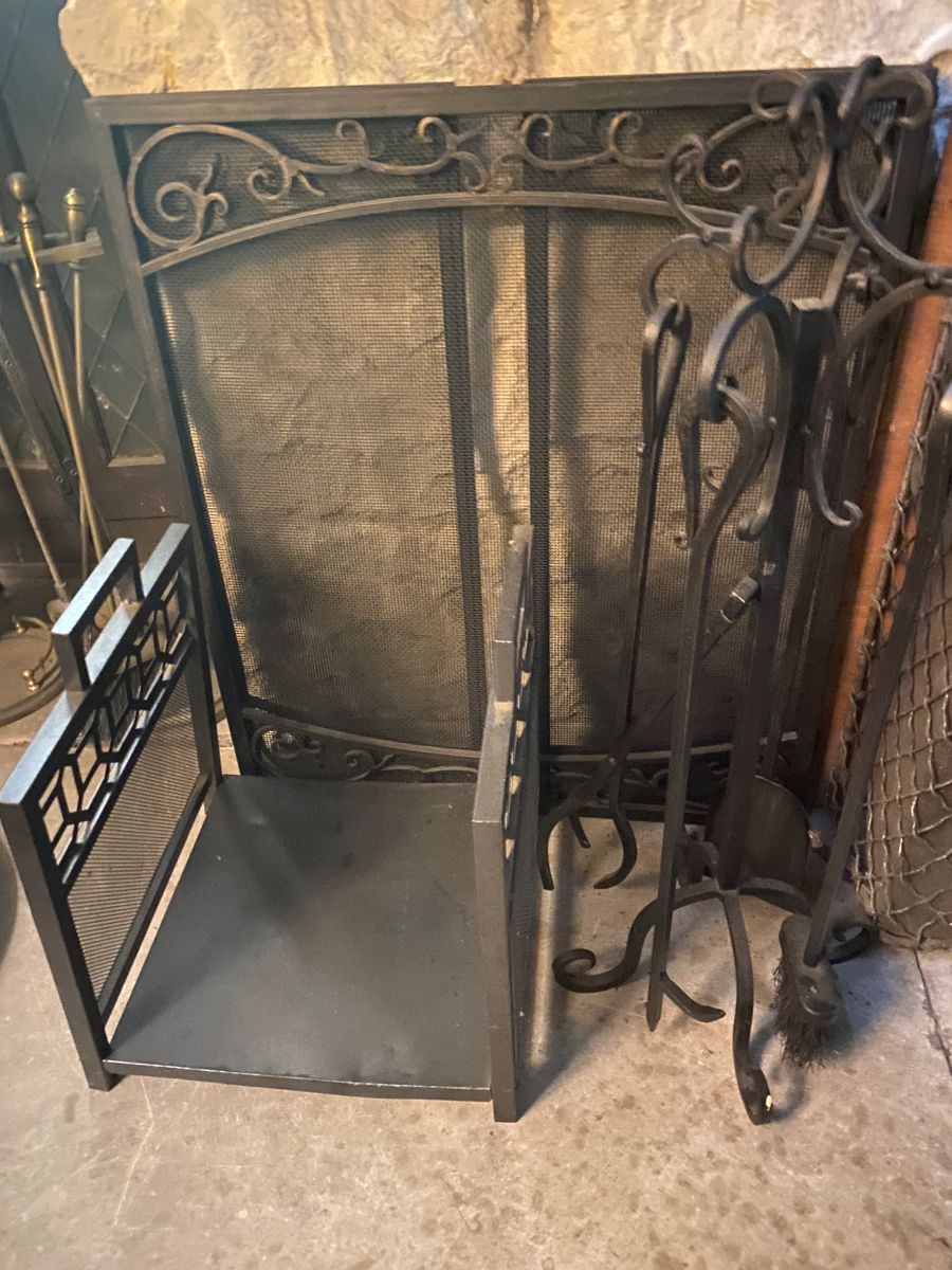 fireplace tools, one of several sets available