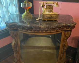 antique curio cabinet