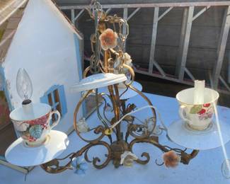 tea cup chandelier