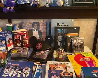 Michael Jackson collectibles and Beatles collectibles