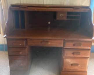 UPSTAIRS  roll top desk