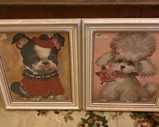 great vintage pooch art