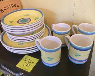 kitchen dishes made in Italy, set of 4