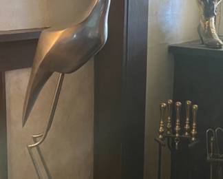 5 1/2 ' tall stainless steel statue, probably Curtis Jere