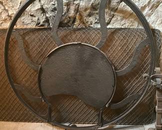 5' diameter cast iron furnace boiler plate cover