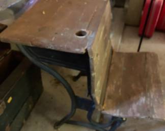 antique school desk