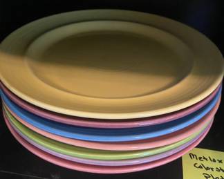 Metlox vintage colored dinner plates