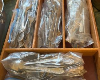 variety of flatware