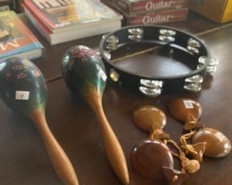 musical instruments and books