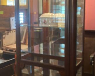 glass and wood display case