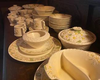 MATLOX large set of daisy dishes, more than I have seen in 12 years in this business! Sold seperately, discount for the whole set.